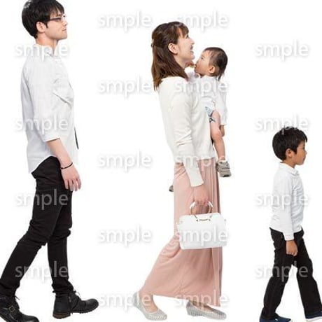 Cutout People　4人ファミリー　GG_328