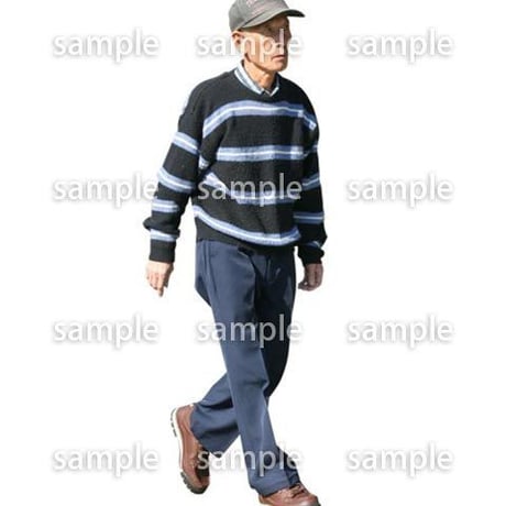 人物切抜き素材　シニア編　C_143