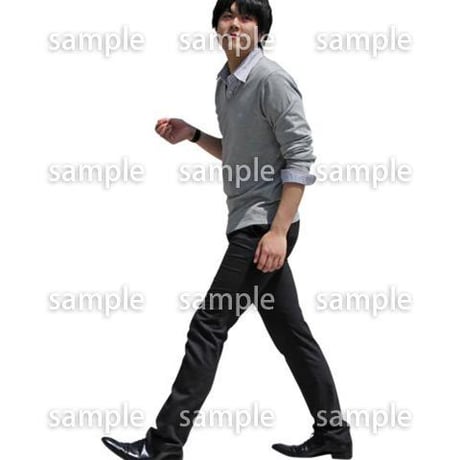人物切抜き素材　ベーシックファッション編　P_358