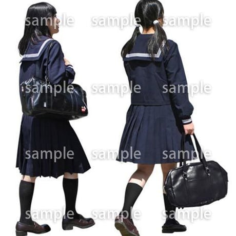 人物切抜き素材　キッズ・スクール編　O_373