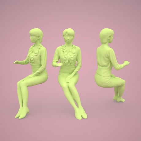 3D人物素材  [Posed]  029_Haru