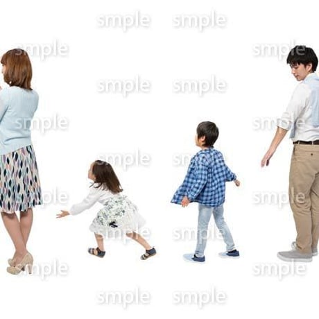 Cutout People　4人ファミリー　GG_359