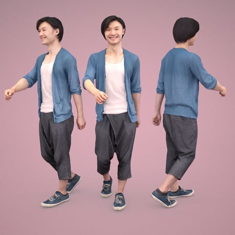 3D人物素材  [Posed]  061_Syun