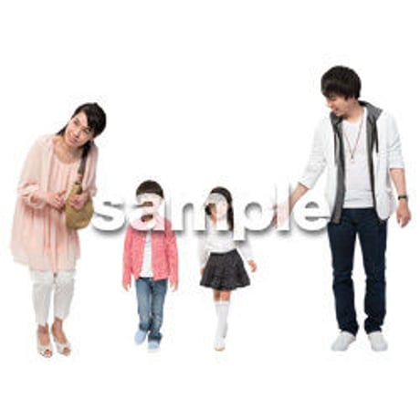 Cutout People　4人ファミリー　GG_391
