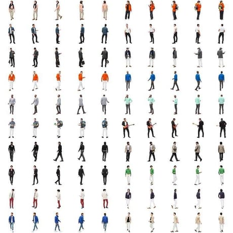 02Cutout People カジュアルV1 [ダウンロード版]