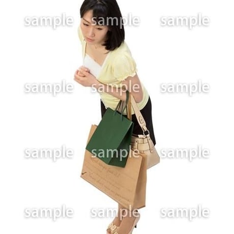 Cutout People　鳥瞰　人物 女性　FF_357