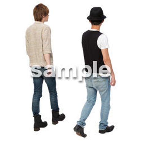 Cutout People　男性ペア　JJ_334