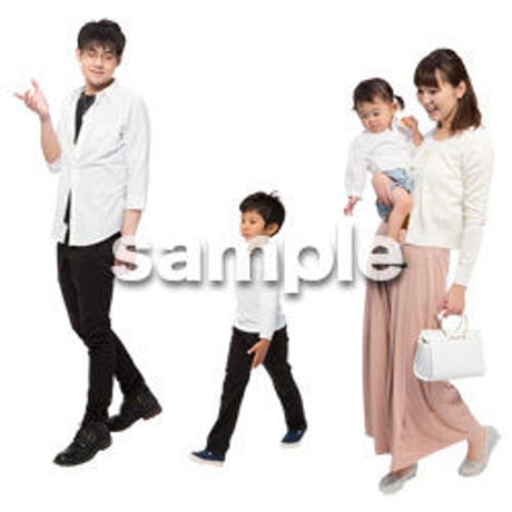 Cutout People　4人ファミリー　GG_327