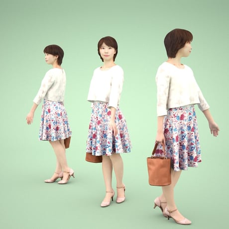 3D人物素材  [Posed]  021_Haru