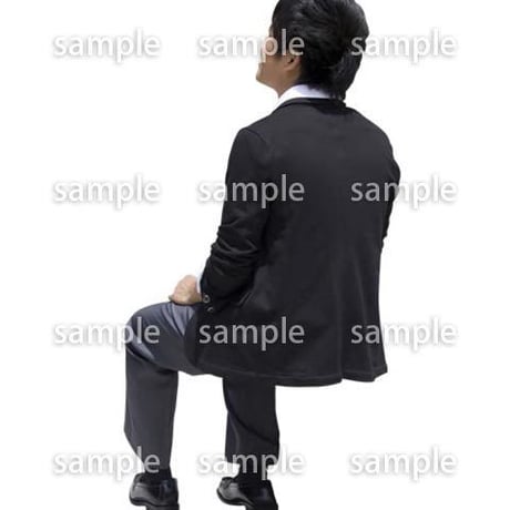 人物切抜き素材　座る人Ⅱ編　Q_413