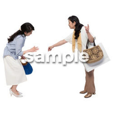 Cutout People　女性ペア　JJ_328