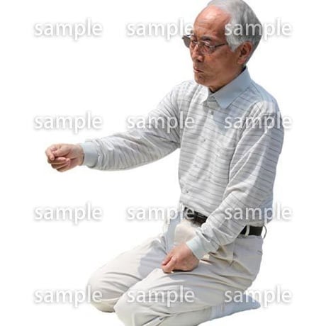 人物切抜き素材　シニアライフ編　R_497