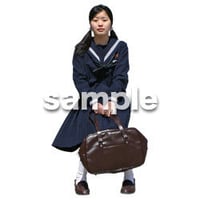 人物切抜き素材　座る人編　H_581