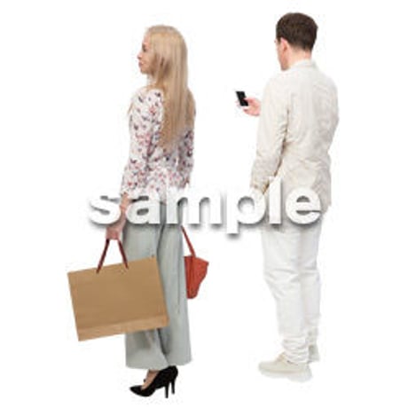 Cutout People　外国人ペア　JJ_479