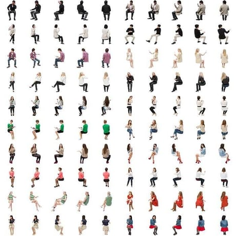 02Cutout People カジュアルV1 [ダウンロード版]