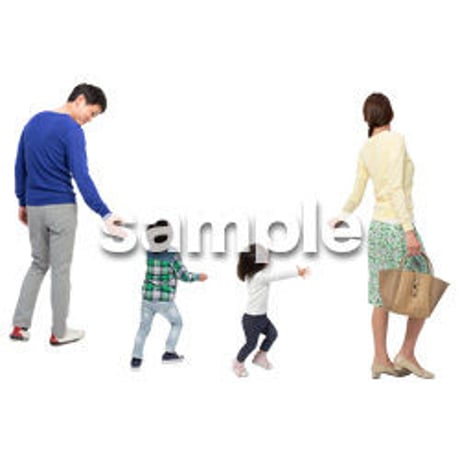 Cutout People　4人ファミリー　GG_229