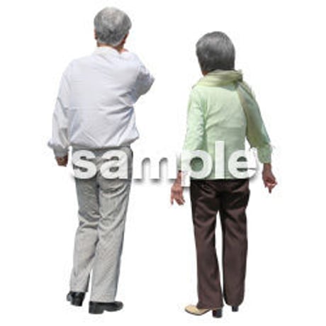 人物切抜き素材　シニアライフ編　R_110