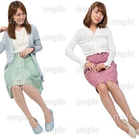 Cutout People　アットホーム　座る　II_416