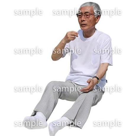 人物切抜き素材　シニア介護編　S_263