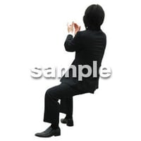 Cutout People　パーティー座る人　DD_434