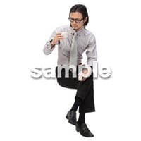 Cutout People　パーティー座る人　DD_421