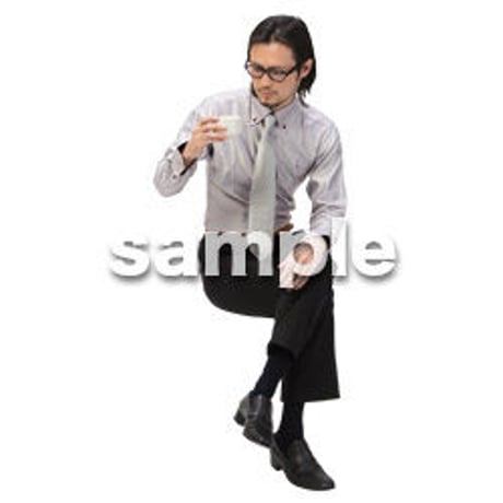 Cutout People　パーティー座る人　DD_421