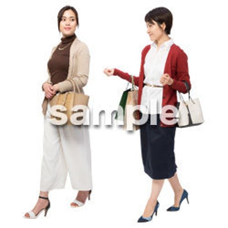 Cutout People　女性ペア　JJ_222