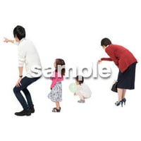 Cutout People　4人ファミリー　GG_474