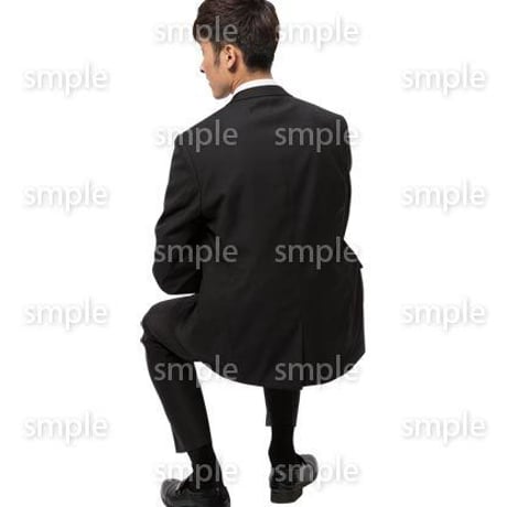 Cutout People　座る　男性　LL_040