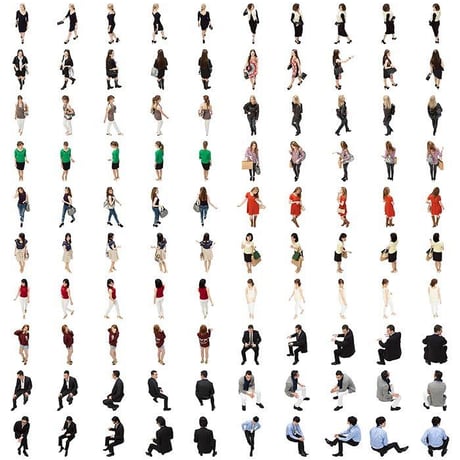 06Cutout People 鳥瞰V1 [ダウンロード版]