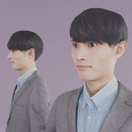 3D人モデルAポーズ　158_Toshi