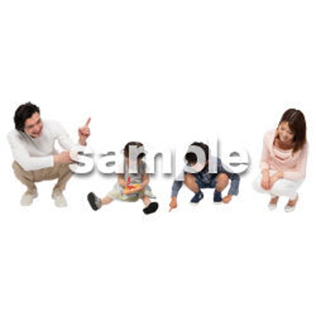 Cutout People　4人ファミリー　GG_481
