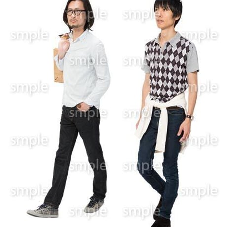 Cutout People　男性ペア　JJ_357