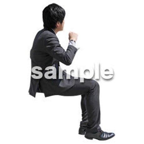 人物切抜き素材　座る人Ⅱ編　Q_352