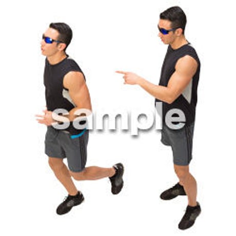 Cutout People　スポーツ 鳥瞰　CC_337