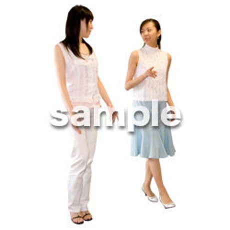 人物切抜き素材　夏服・フィットネス編　J_100