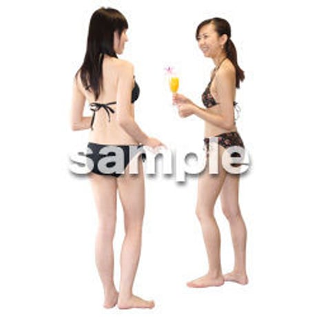 人物切抜き素材　夏服・フィットネス編　J_320