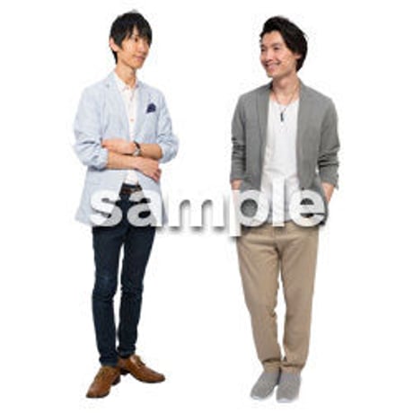 Cutout People　男性ペア　JJ_381
