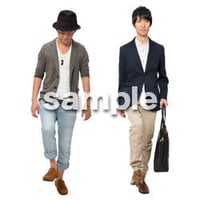 Cutout People　階段を上る動作　JJ_436