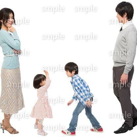 Cutout People　4人ファミリー　GG_378