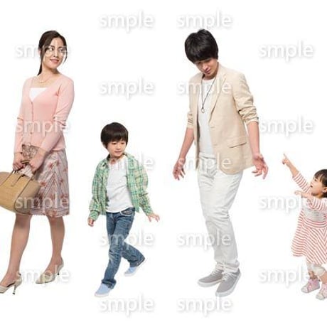 Cutout People　4人ファミリー　GG_222