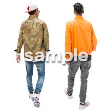 Cutout People　男性ペア　JJ_370