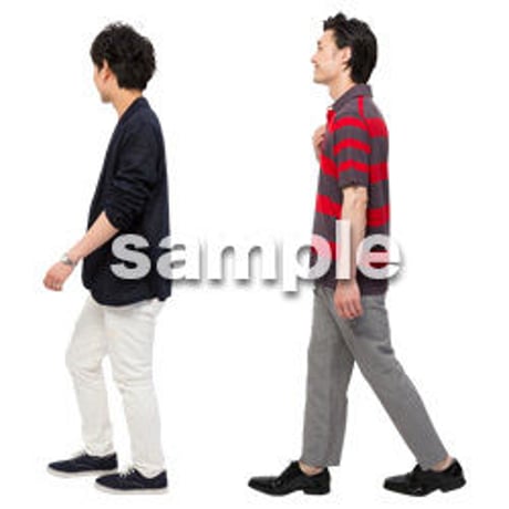 Cutout People　男性ペア　JJ_348