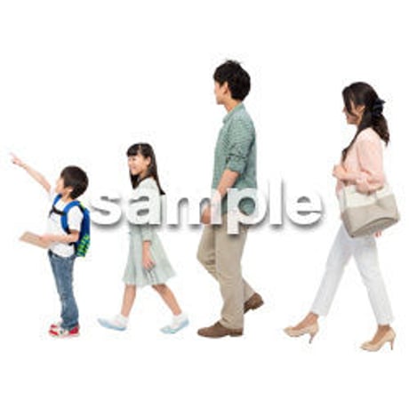 Cutout People　4人ファミリー　GG_273