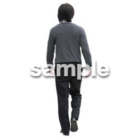 人物切抜き素材　ベーシックファッション編　P_375