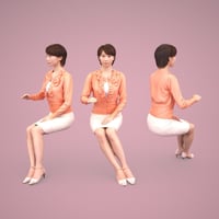 3D人物素材  [Posed]  029_Haru