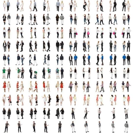 02Cutout People カジュアルV1 [ダウンロード版]