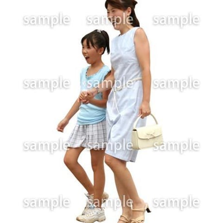 人物切抜き素材　夏服・フィットネス編　J_072