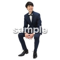 Cutout People　パーティー座る人　DD_416