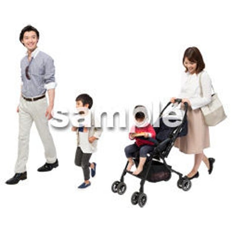 Cutout People　4人ファミリー　GG_332